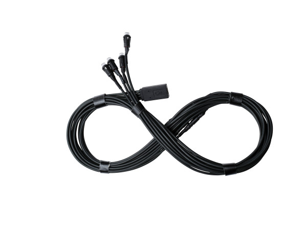 Ochno Switch, 4 LED buttons, 1.5m, BLACK