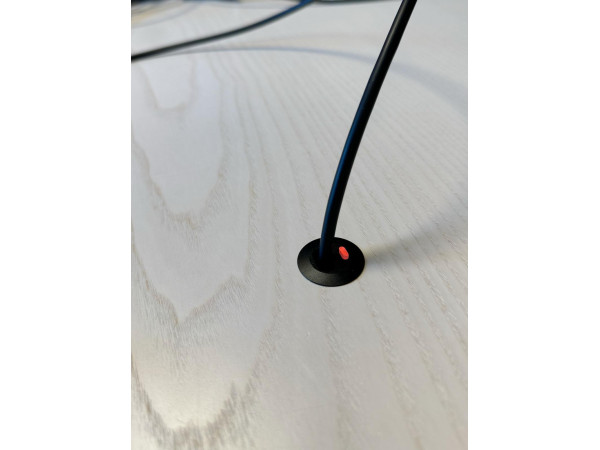 Socket, pull out, LED button, black