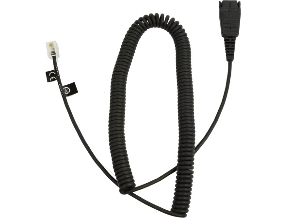 Jabra QD to RJ10, coiled, 0,5-2 m,... Jabra QD to RJ10, coiled, 0,5-2 m,...