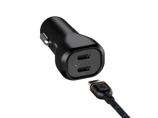 Unisynk Dual USB-C Car Charger Kit...