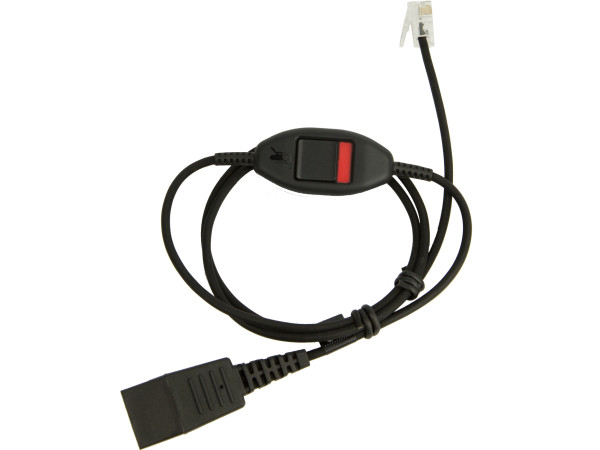Jabra QD Mute Cable Straight 0,8 m,...